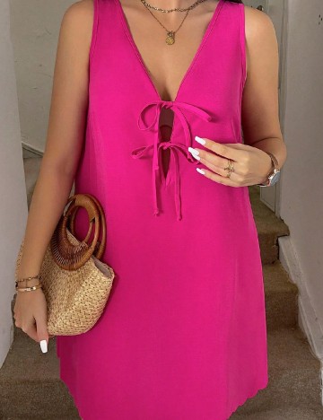 Rochie scurta SHEIN CURVE, roz