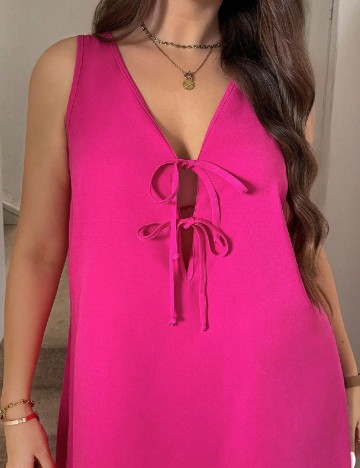 Rochie scurta SHEIN CURVE, roz