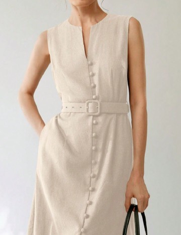 Rochie medie SHEIN, bej