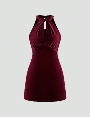Rochie scurta SHEIN, visiniu