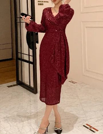 Rochie medie SHEIN, rosu
