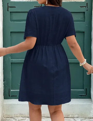Rochie scurta SHEIN CURVE, bleumarin
