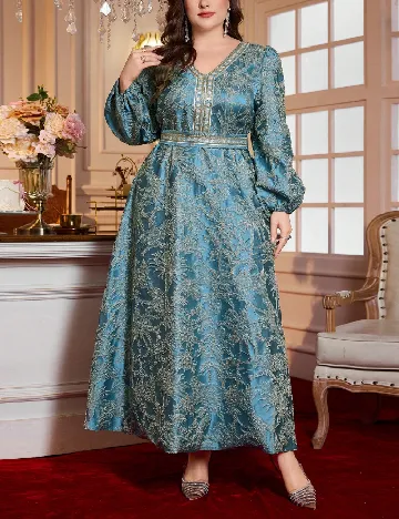 Rochie lunga SHEIN CURVE, albastru