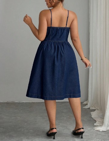 Rochie medie SHEIN CURVE, bleumarin