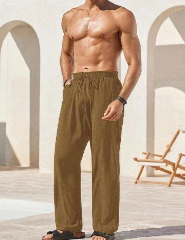 Pantaloni SHEIN, maro