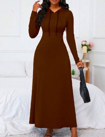Rochie lunga SHEIN, maro