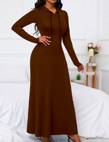 Rochie lunga SHEIN, maro
