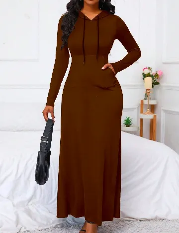 Rochie lunga SHEIN, maro
