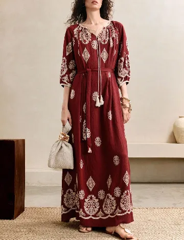 Rochie lunga Arave, rosu