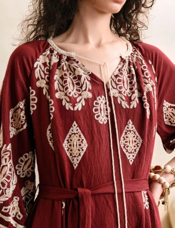 Rochie lunga Arave, rosu