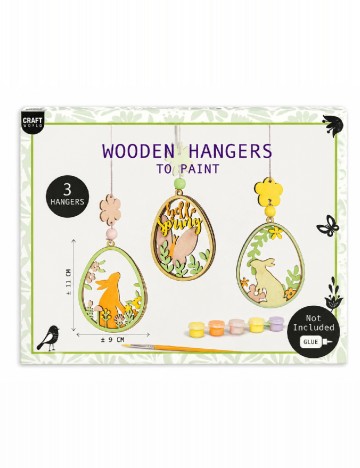 Figurine de lemn pentru pictat Craft world, mix culori