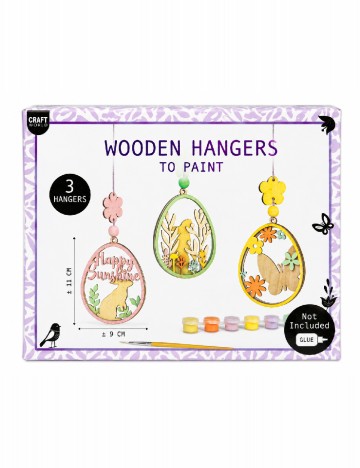 Figurine de lemn pentru pictat Craft world, mix culori