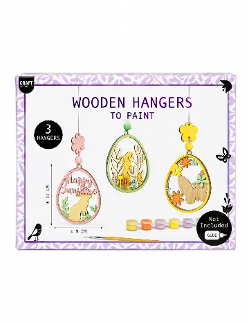 Figurine de lemn pentru pictat Craft world, mix culori