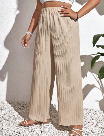 Pantaloni SHEIN CURVE, bej