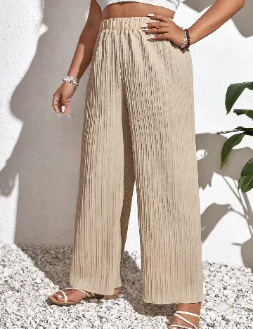 Pantaloni SHEIN CURVE, bej