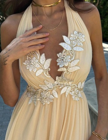 Rochie lunga SHEIN, crem