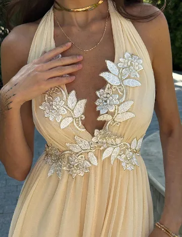 Rochie lunga SHEIN, crem