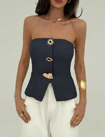 Top SHEIN, bleumarin