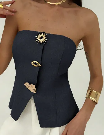 Top SHEIN, bleumarin