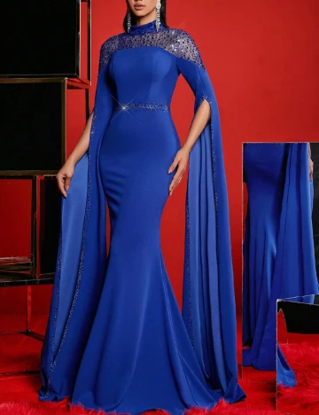 Rochie lunga SHEIN, albastru