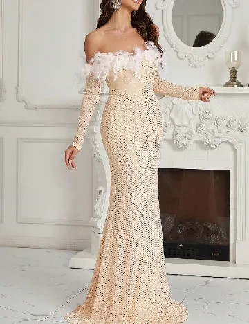 Rochie lunga SHEIN, crem