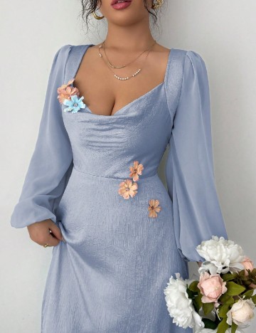 Rochie lunga SHEIN, albastru