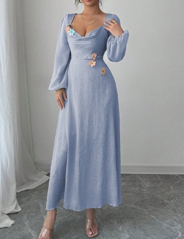 Rochie lunga SHEIN, albastru