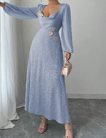 Rochie lunga SHEIN, albastru