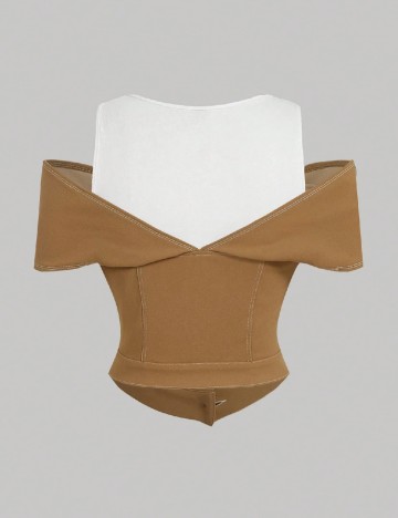 Top SHEIN CURVE, maro