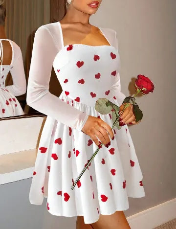 Rochie scurta SHEIN, alb