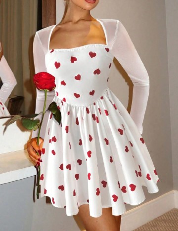 Rochie scurta SHEIN, alb