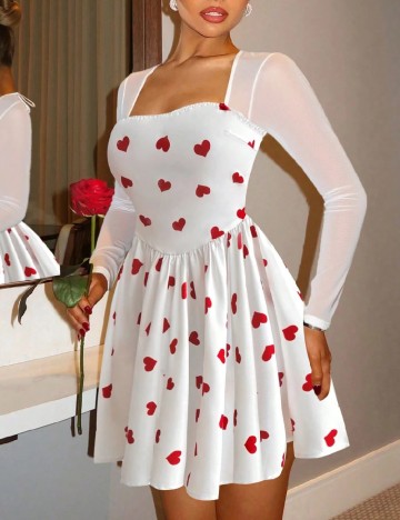 Rochie scurta SHEIN, alb
