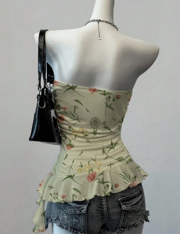 Top SHEIN, floral print