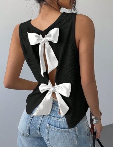 Top SHEIN, negru