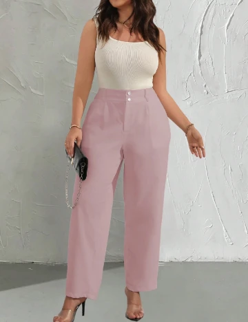 Pantaloni SHEIN CURVE, roz