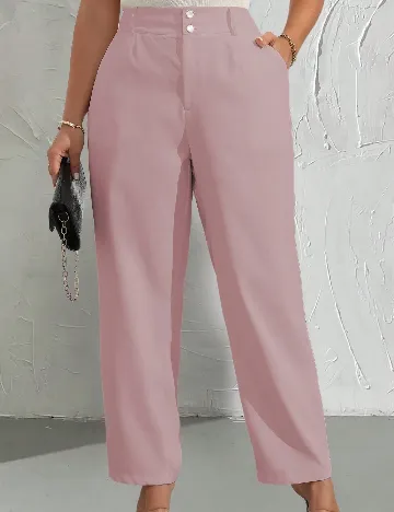 Pantaloni SHEIN CURVE, roz