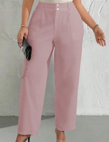 Pantaloni SHEIN CURVE, roz