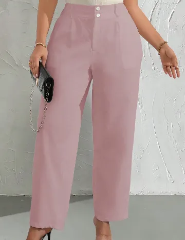 Pantaloni SHEIN CURVE, roz