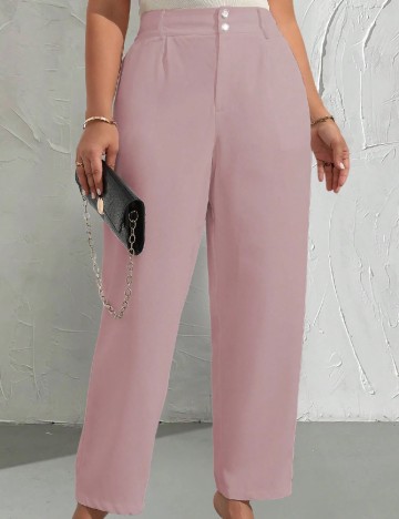 Pantaloni SHEIN CURVE, roz