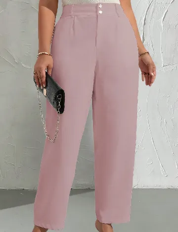 Pantaloni SHEIN CURVE, roz