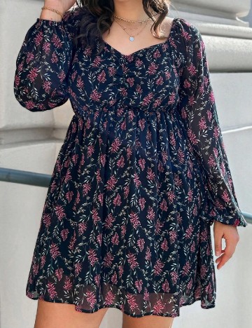 Rochie scurta Emery Rose Curve, negru