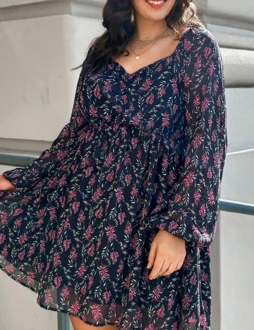 Rochie scurta Emery Rose Curve, negru