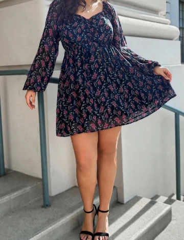 Rochie scurta Emery Rose Curve, negru