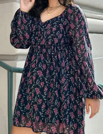 Rochie scurta Emery Rose Curve, negru