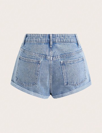 Pantaloni scurti SHEIN, albastru