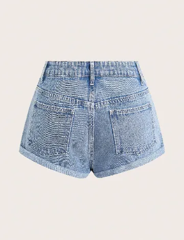 Pantaloni scurti SHEIN, albastru