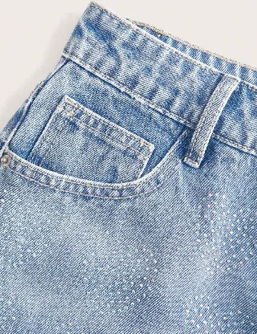 Pantaloni scurti SHEIN, albastru