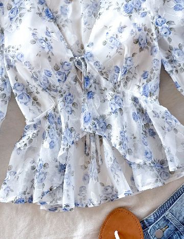Bluza SHEIN CURVE, alb