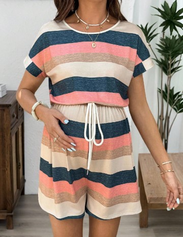 Salopeta SHEIN Maternity, mix culori