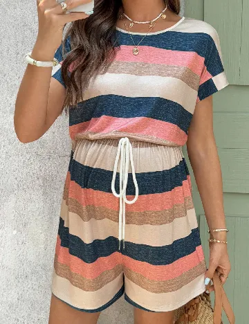 Salopeta SHEIN Maternity, mix culori